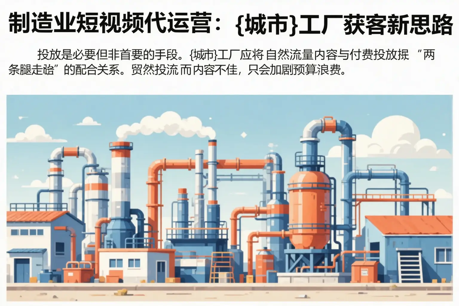 制造业短视频代运营:胡杨河工厂获客新思路