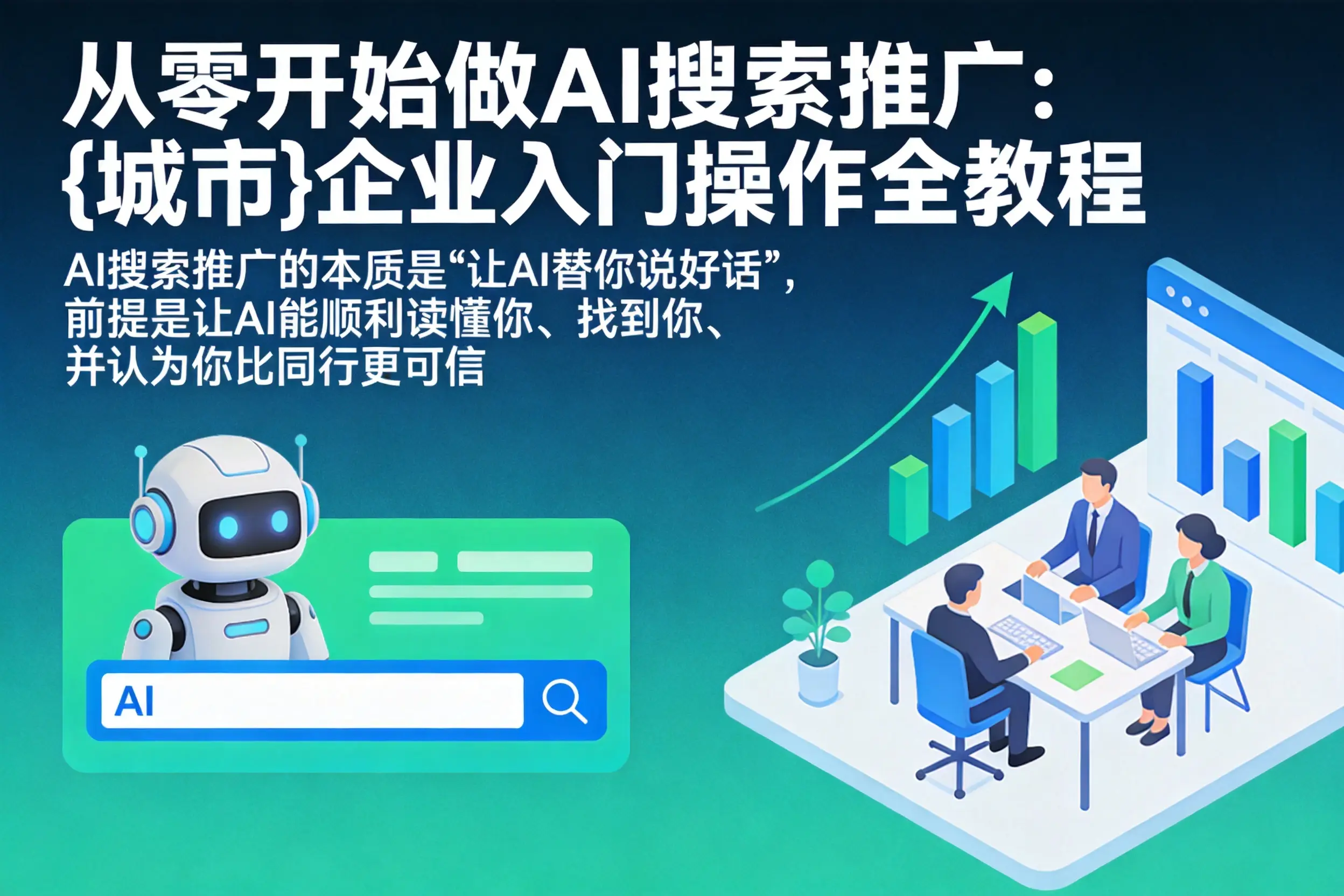 从零开始做AI搜索推广：胡杨河企业入门操作全教程