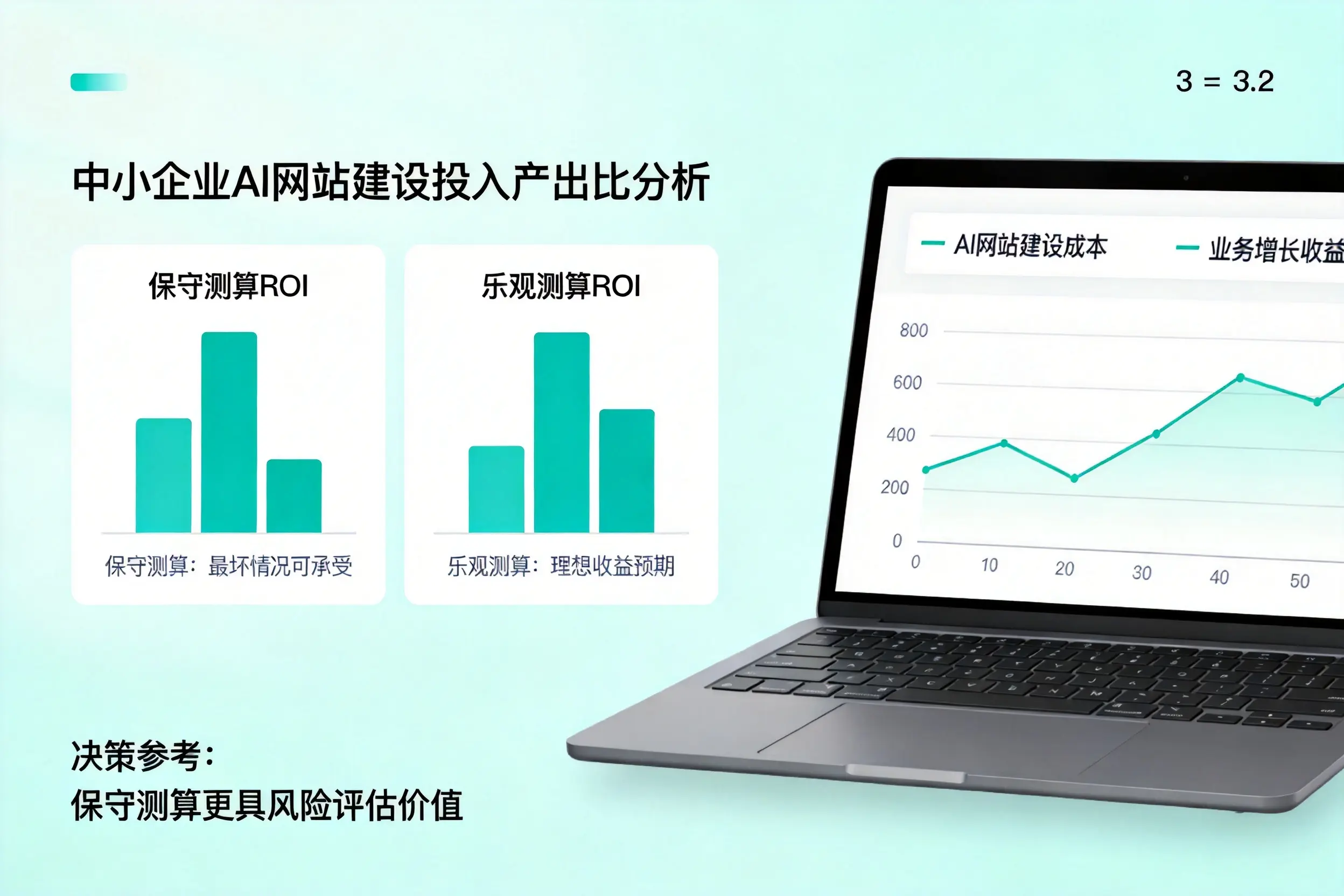胡杨河中小企业AI网站建设投入产出比怎么算?先看这份分析