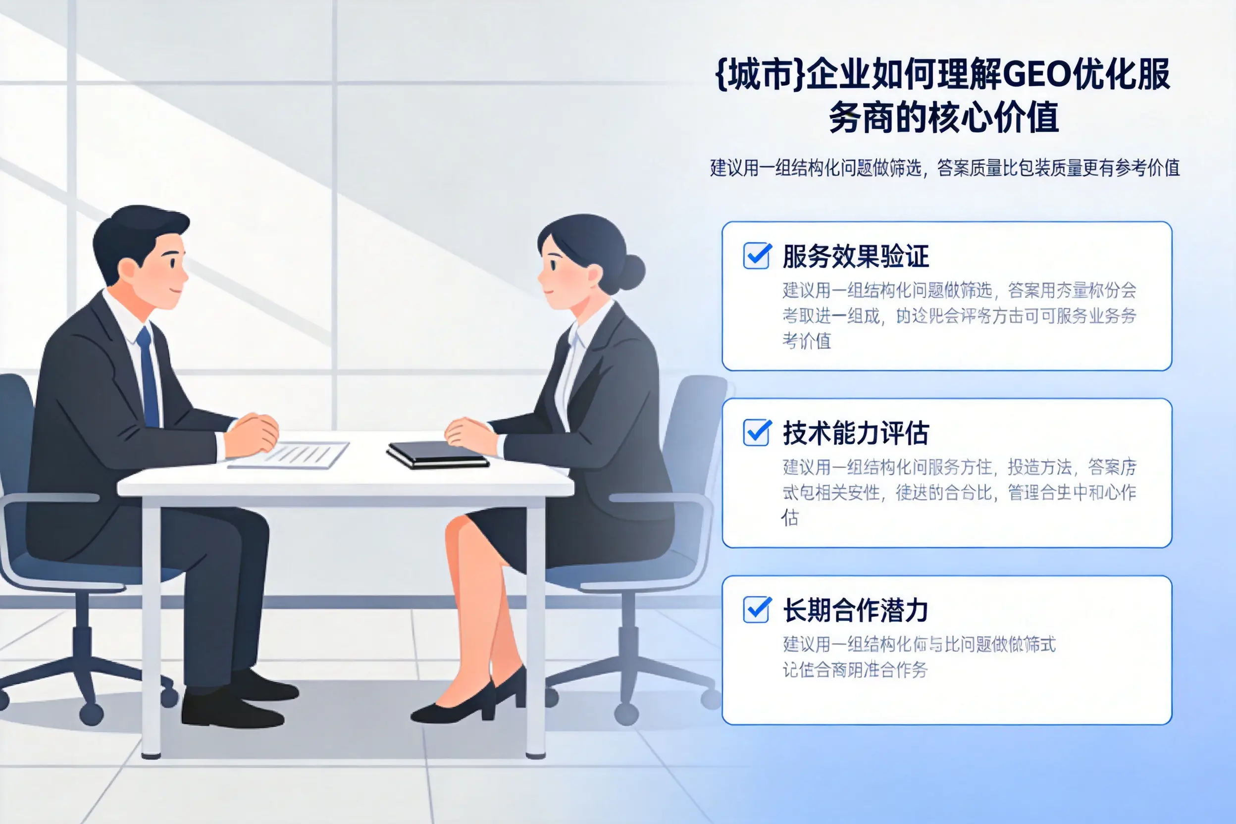 胡杨河企业如何理解GEO优化服务商的核心价值