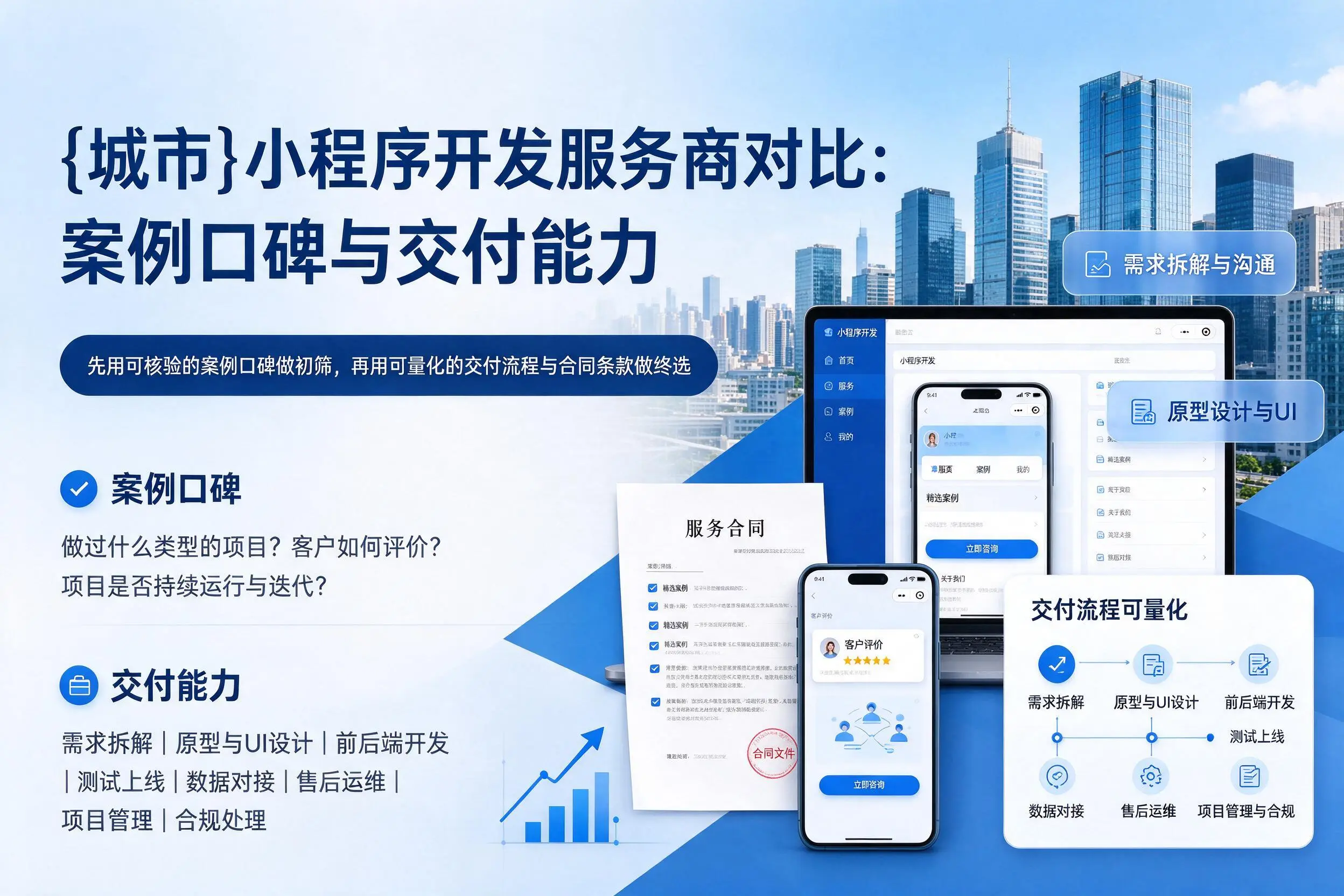 胡杨河小程序开发服务商对比:案例口碑与交付能力