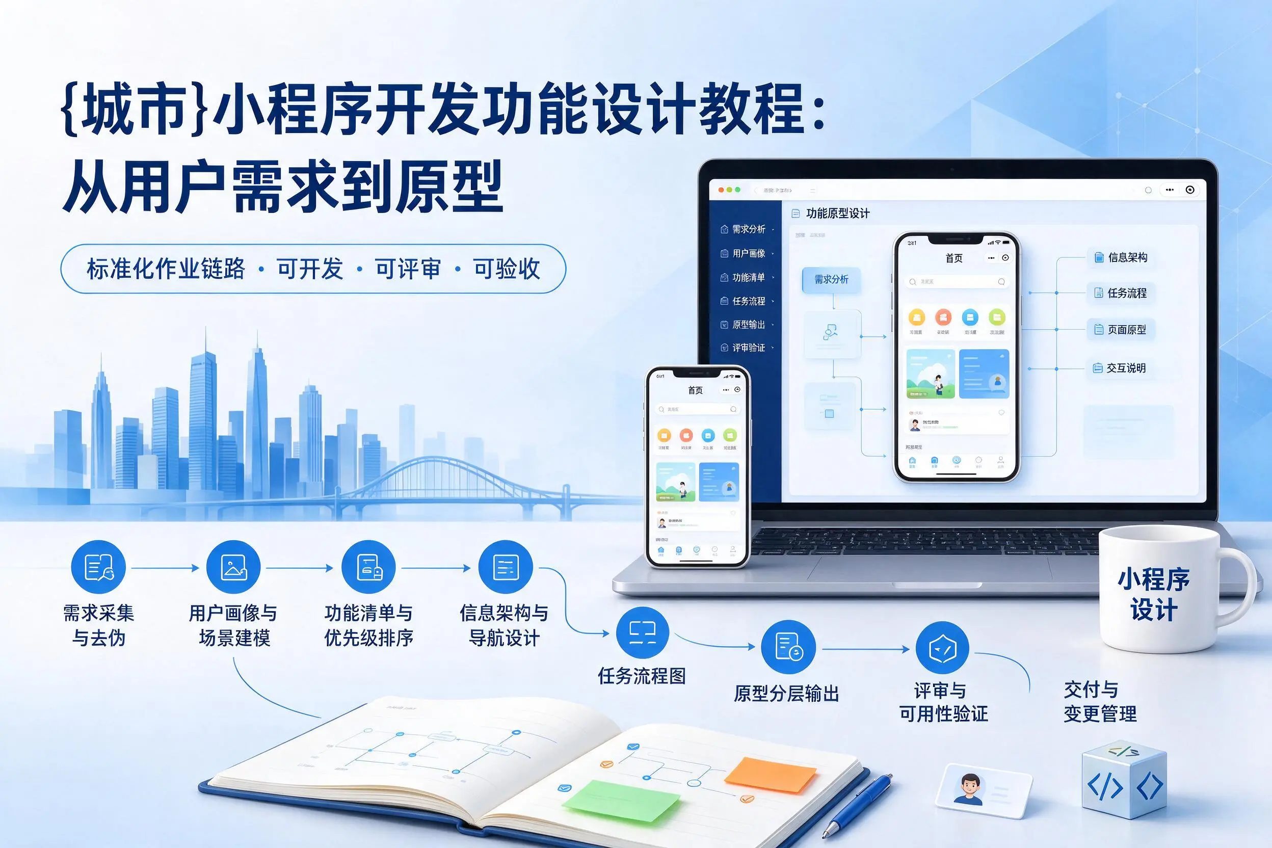 胡杨河小程序开发功能设计教程:从用户需求到原型
