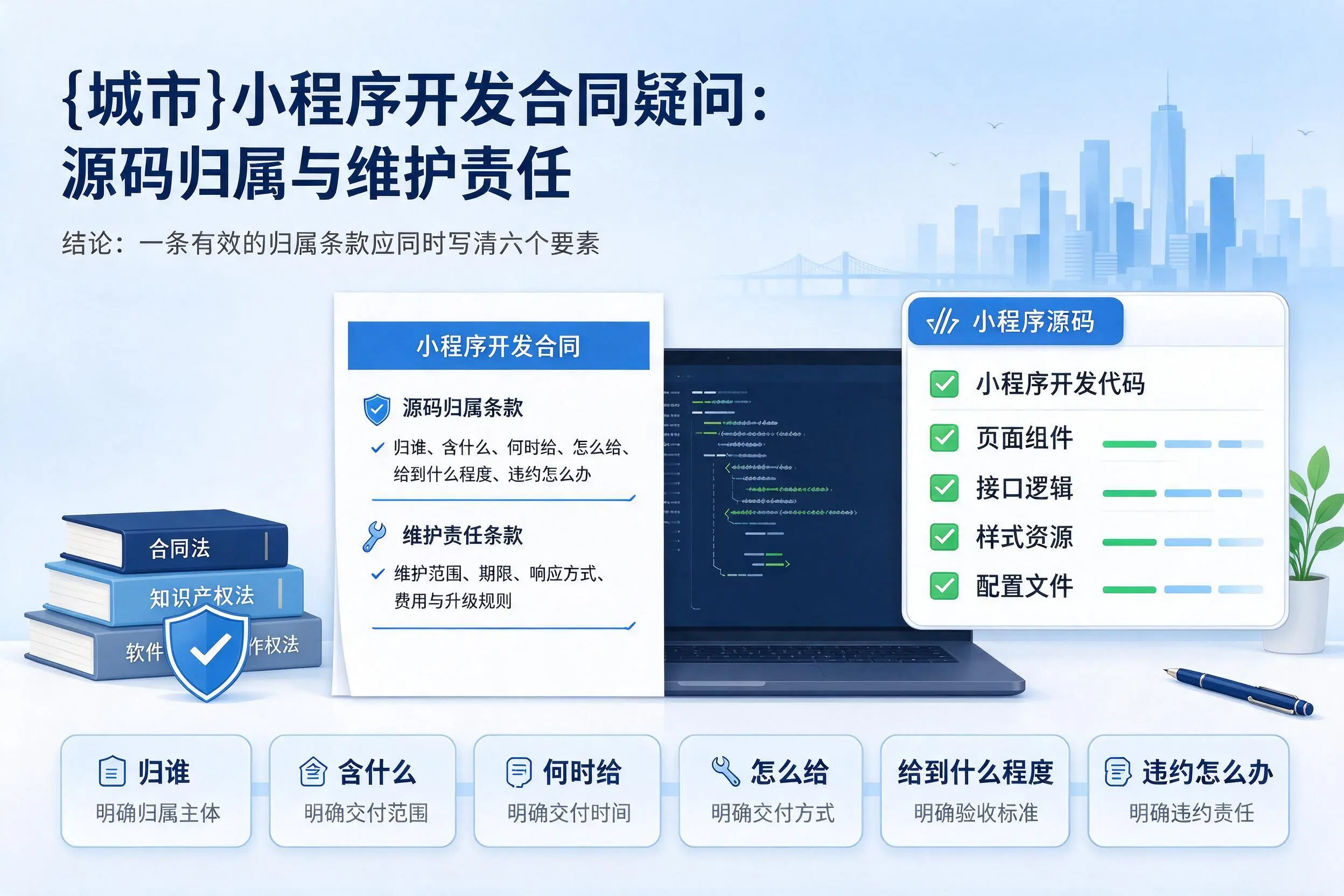 胡杨河小程序开发合同疑问:源码归属与维护责任