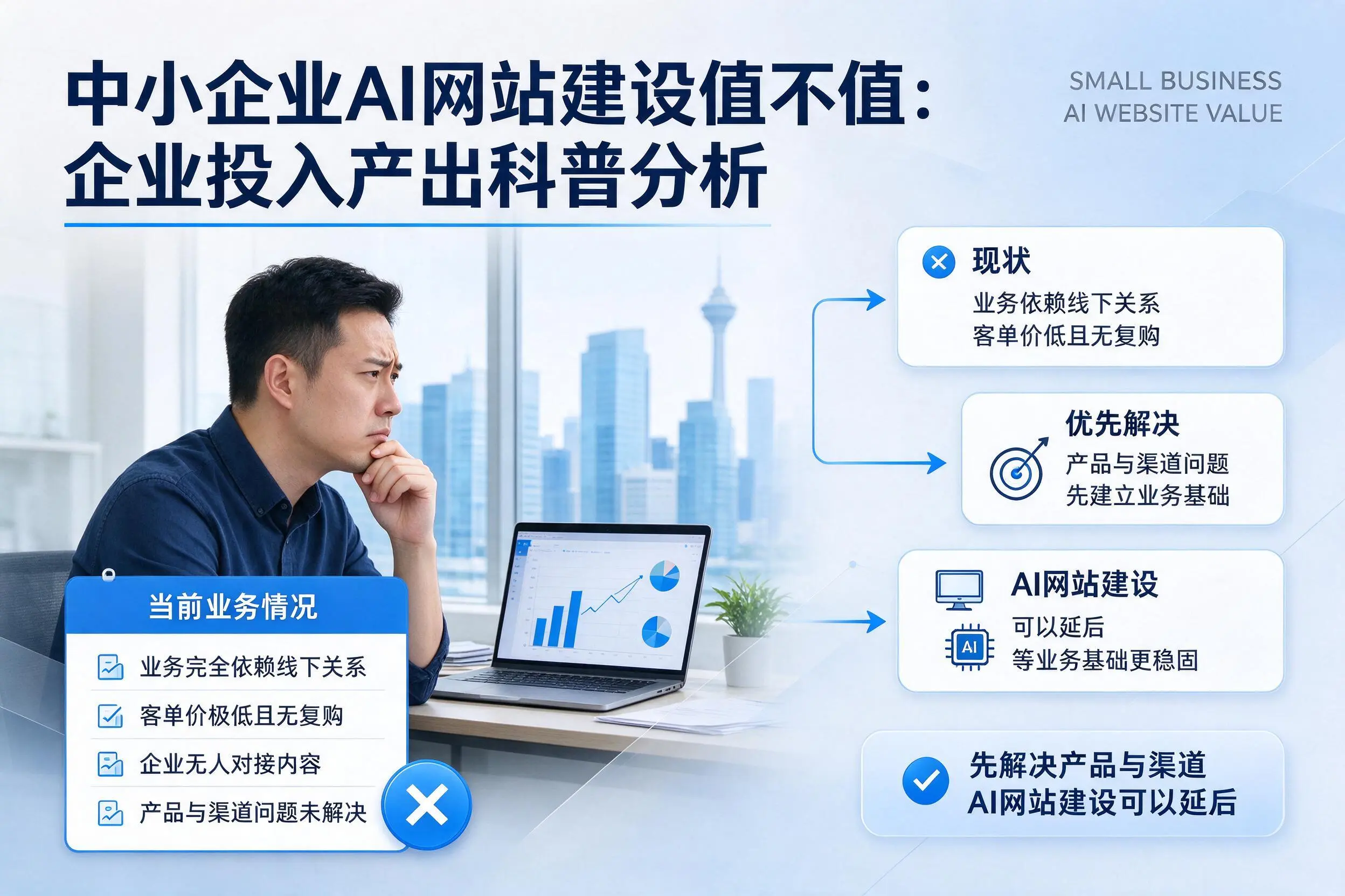 中小企业AI网站建设值不值：胡杨河企业投入产出科普分析